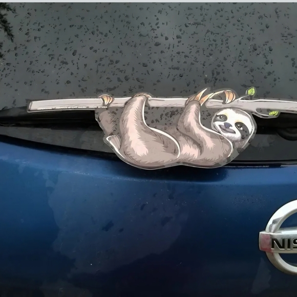 Hanging Sloth WiperTag for Rear Wipers - Picture 3 of 6